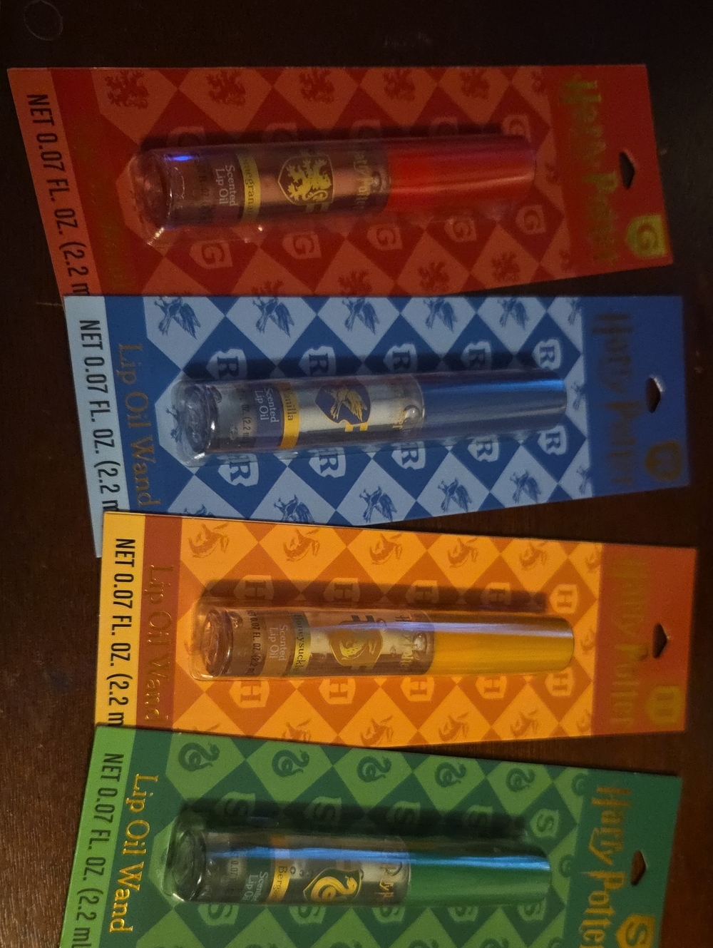 Warner Bros. Harry Potter Lip Oil Wand Set — Red, Blue, Yellow, Green